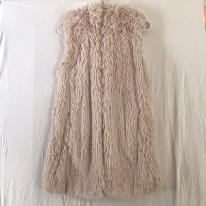 Fluffy pink vest